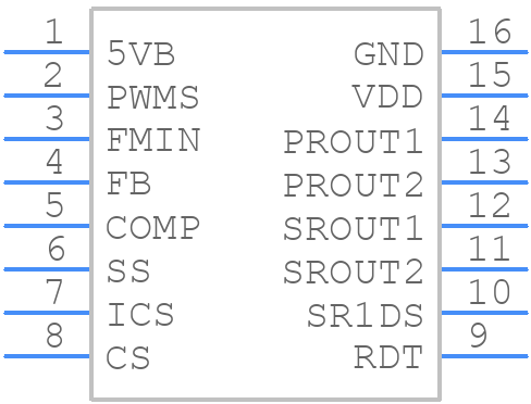 FAN7688SJX - onsemi - PCB symbol