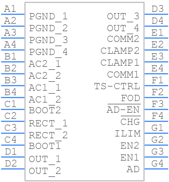 BQ51003YFPR - Texas Instruments - PCB symbol