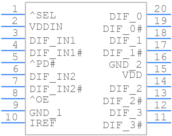 5V41067APGG - Renesas Electronics - PCB symbol