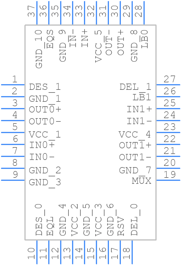 DS42MB100TSQ/NOPB - Texas Instruments - PCB symbol