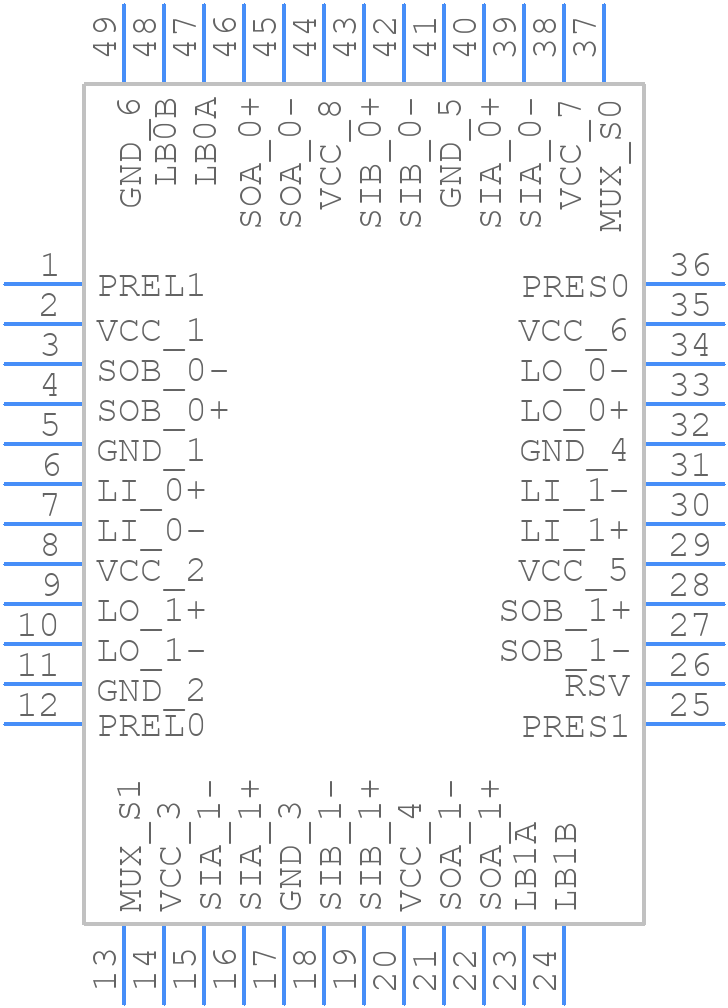 DS42MB200TSQ/NOPB - Texas Instruments - PCB symbol
