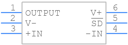 LMH6601QMGX/NOPB - Texas Instruments - PCB symbol