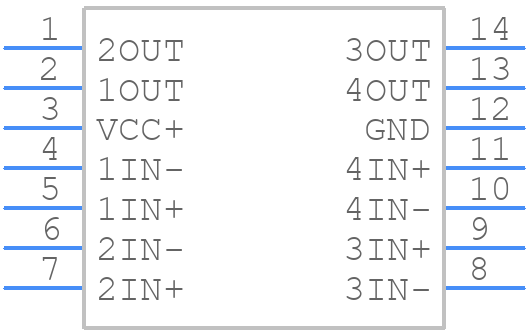 LMV339ID - Texas Instruments - PCB symbol