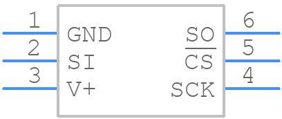 TMP125AIDBVR - Texas Instruments - PCB symbol
