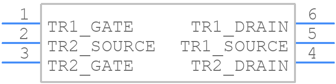 QS6K1TR - ROHM Semiconductor - PCB symbol