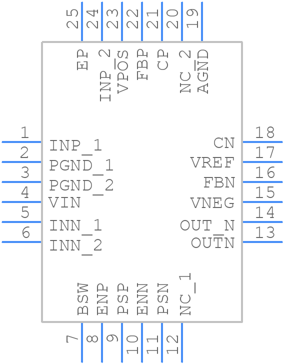 TPS65131TRGERQ1 - Texas Instruments - PCB symbol