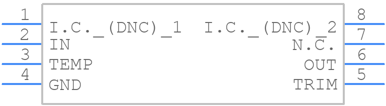 MAX6173AASA - Analog Devices - PCB symbol