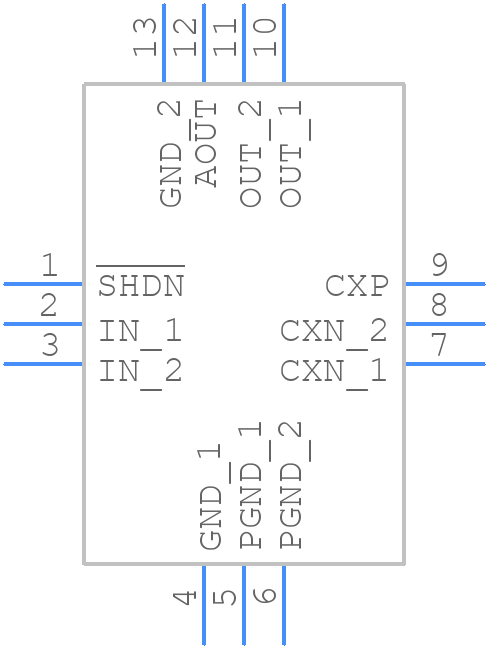 MAX1595ETC50+ - Analog Devices - PCB symbol