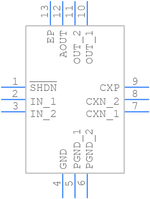 MAX1595ETC50+T - Analog Devices - PCB symbol