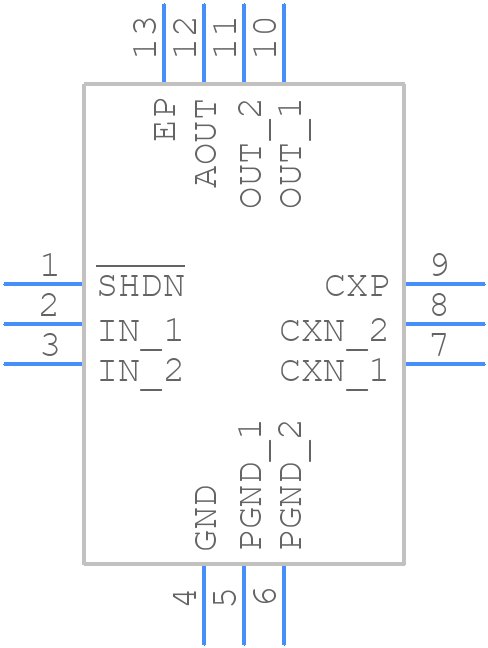 MAX1595ETC33+T - Analog Devices - PCB symbol