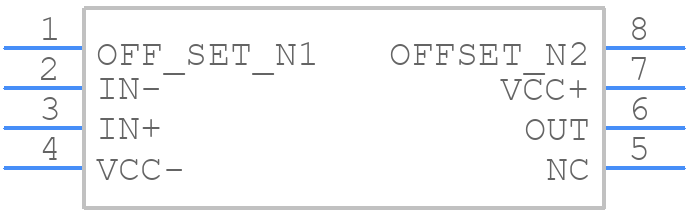 OP07CD - Texas Instruments - PCB symbol
