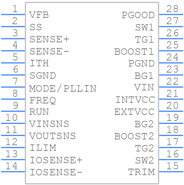 LTC3789EGN#PBF - Analog Devices - PCB symbol