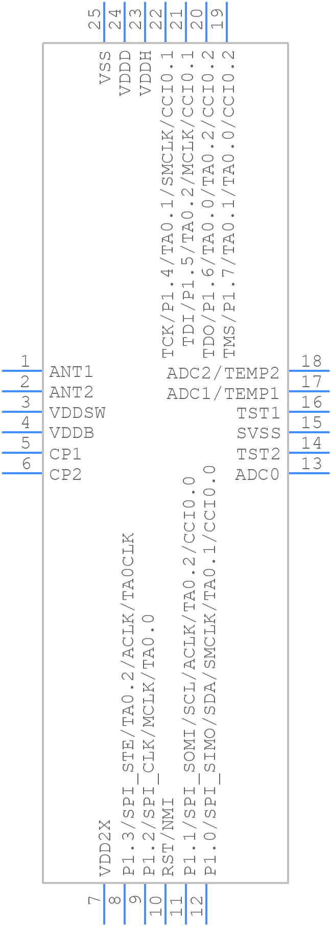 RF430FRL154HCRGER - Texas Instruments - PCB symbol