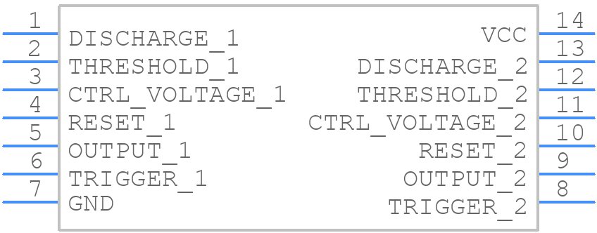LM556CN/NOPB - Texas Instruments - PCB symbol