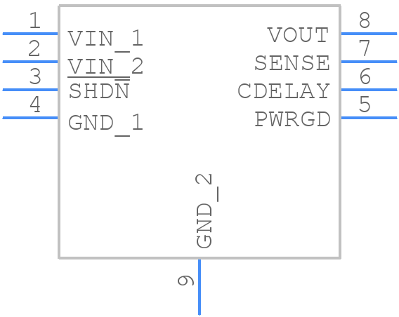 MCP1727-3302E/MF - Microchip - PCB symbol