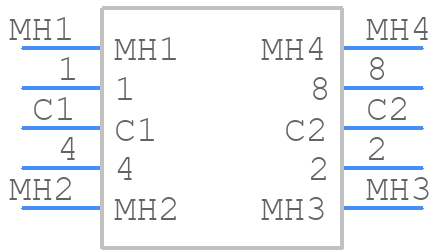DRS1604 - TE Connectivity - PCB symbol