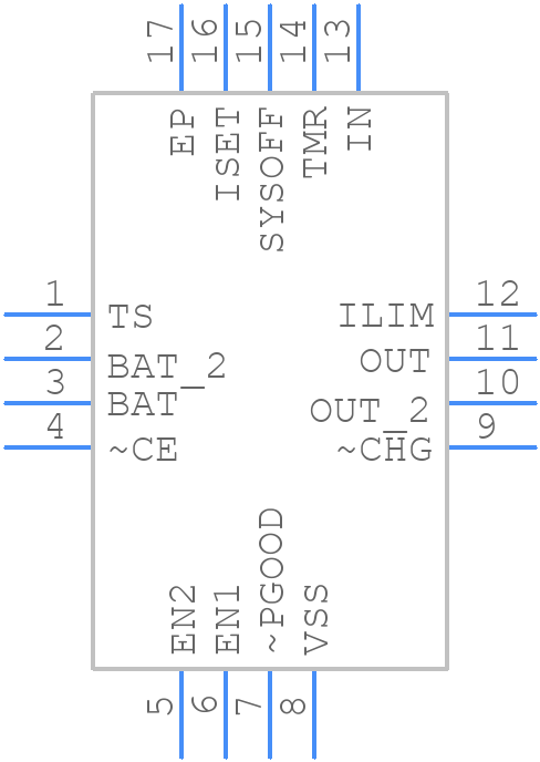 BQ24079TRGTR - Texas Instruments - PCB symbol