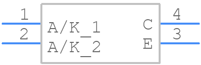 ISP814X - Isocom - PCB symbol