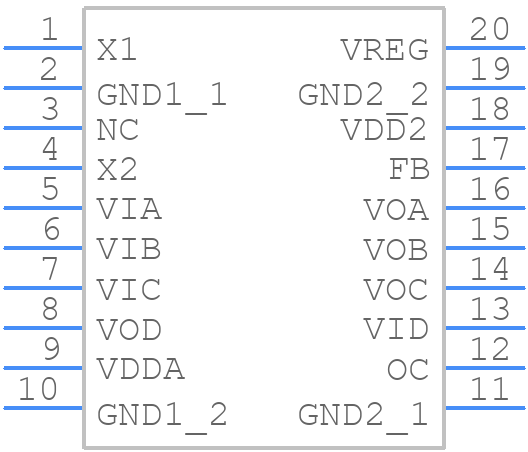 ADUM4471ARIZ - Analog Devices - PCB symbol