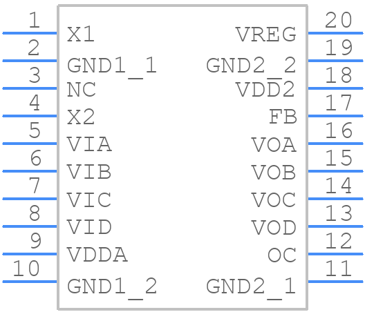 ADUM4470ARIZ - Analog Devices - PCB symbol