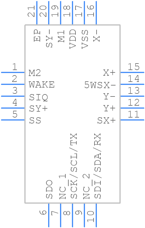 AR1021-I/ML - Microchip - PCB symbol