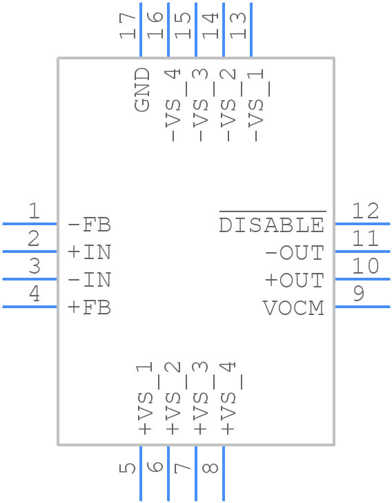 ADA4940-1ACPZ-R7 - Analog Devices - PCB symbol