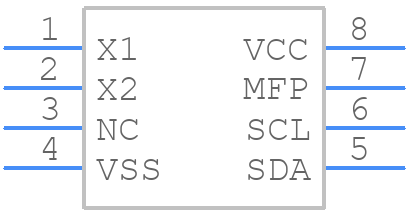 MCP7940M-I/SN - Microchip - PCB symbol