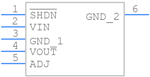 MCP1826T-ADJE/ET - Microchip - PCB symbol