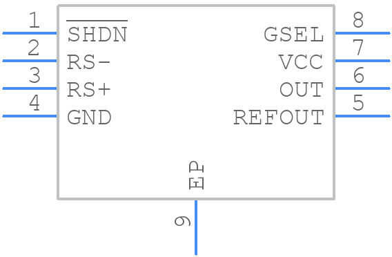 MAX4071ATA+T - Analog Devices - PCB symbol