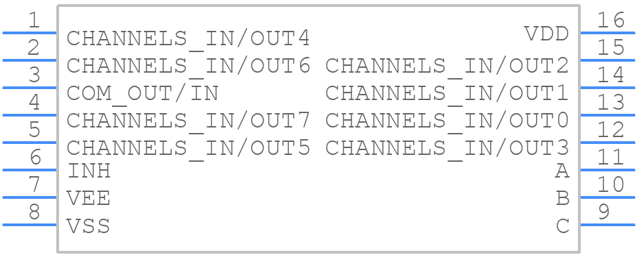 CD4051BMT - Texas Instruments - PCB symbol