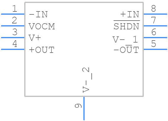 LTC6363IDCB#TRMPBF - Analog Devices - PCB symbol