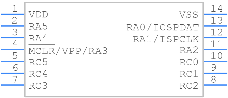PIC16F1614-I/ST - Microchip - PCB symbol