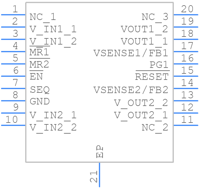 V62/07610-01XE - Texas Instruments - PCB symbol