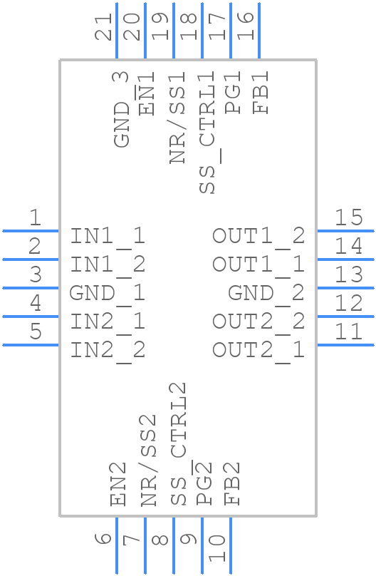 TPS7A8801RTJR - Texas Instruments - PCB symbol