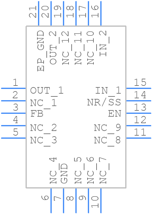 TPS7A3301RGWT - Texas Instruments - PCB symbol