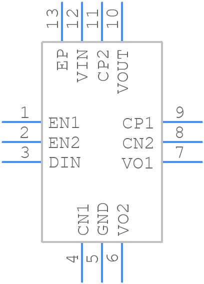 PAM8904EJPR - Diodes Incorporated - PCB symbol
