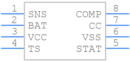 BQ2057TS - Texas Instruments - PCB symbol