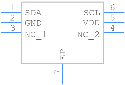 HDC1050DMBT - Texas Instruments - PCB symbol