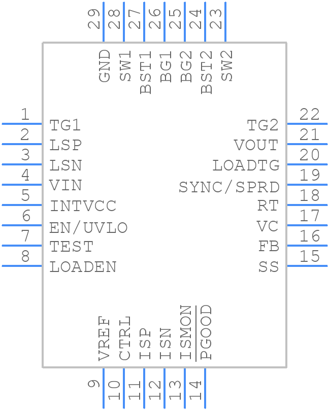 LT8390EUFD#TRPBF - Analog Devices - PCB symbol