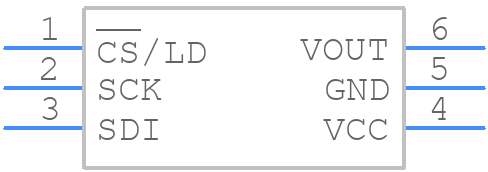 LTC2630AHSC6-LZ12#PBF - Analog Devices - PCB symbol