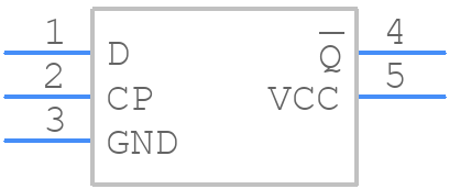 74LVC1G80GW-Q100,1 - Nexperia - PCB symbol
