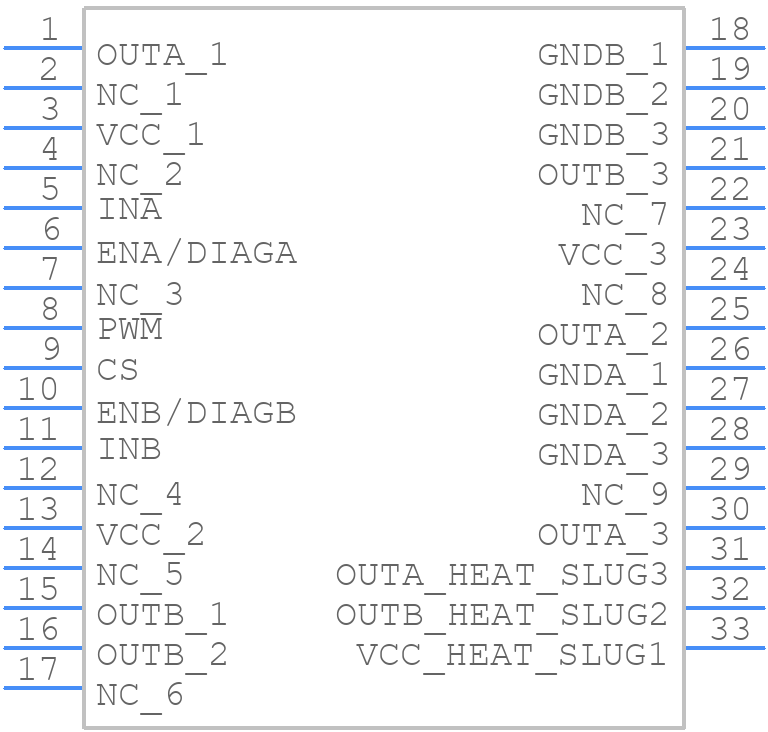 VNH2SP30-E - STMicroelectronics - PCB symbol