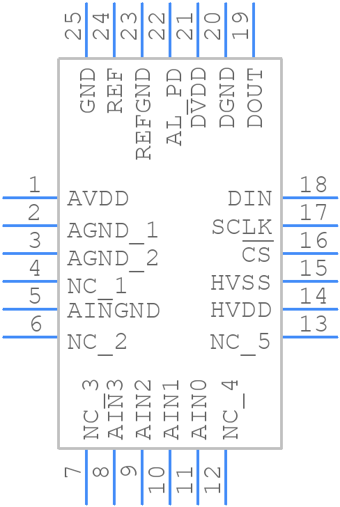 ADS8638SRGER - Texas Instruments - PCB symbol