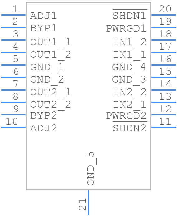 LT3030HFE#PBF - Analog Devices - PCB symbol