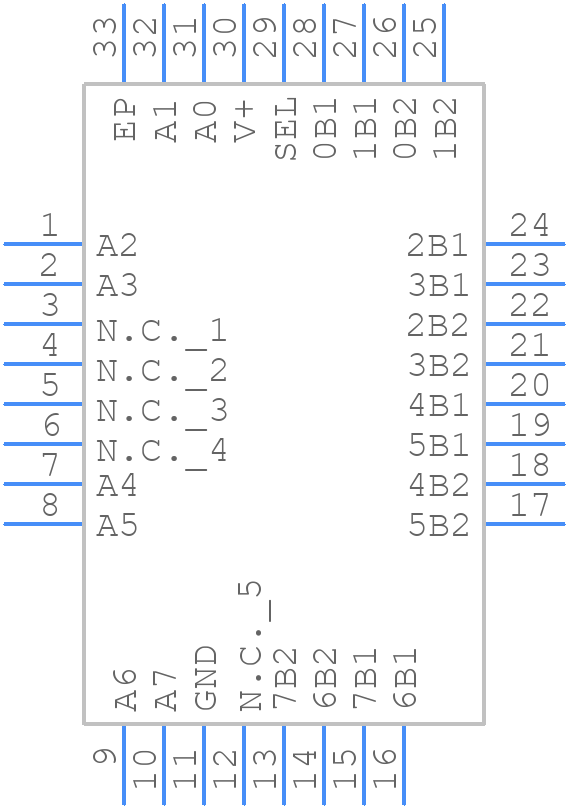 MAX4890ETJ+T - Analog Devices - PCB symbol