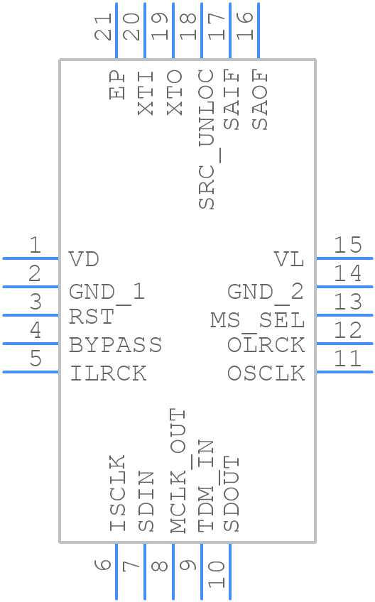CS8421-CNZ - Cirrus Logic - PCB symbol