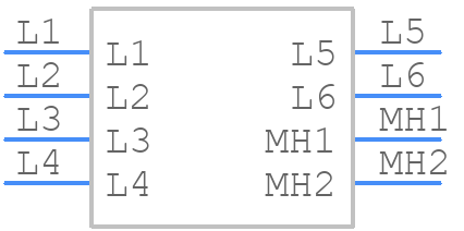 RB6132-25-0M5 - Schaffner - PCB symbol