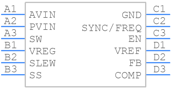 ADP5075ACBZ-R7 - Analog Devices - PCB symbol