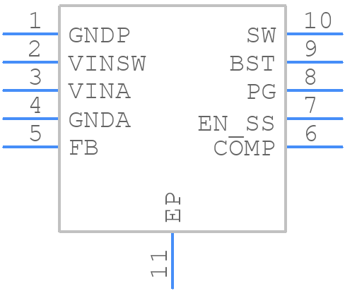 ST1S50PUR - STMicroelectronics - PCB symbol