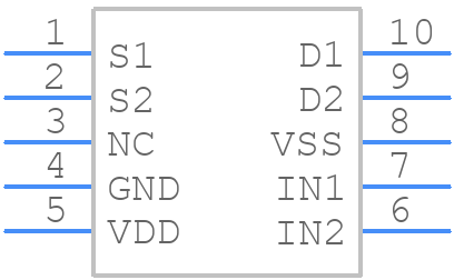 ADG1421BRMZ-REEL7 - Analog Devices - PCB symbol